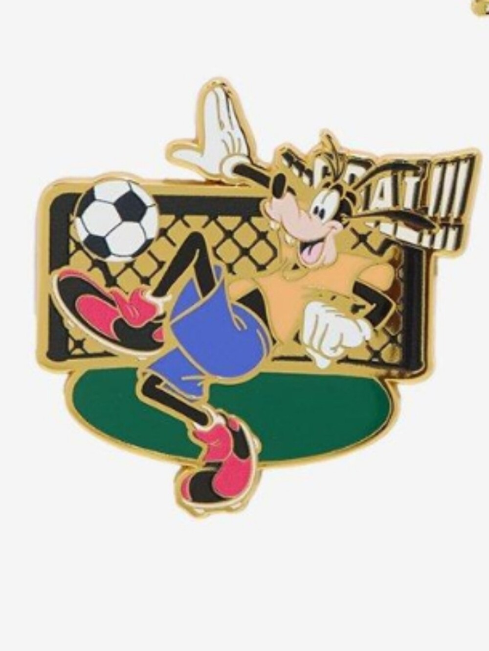 (3/$60) Boxlunch Disney Goofy Soccer Goal Enamel Pin